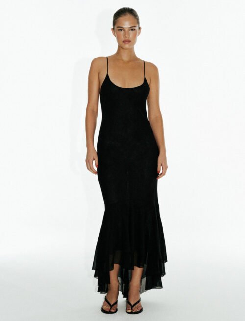 July Silk Gown | Black