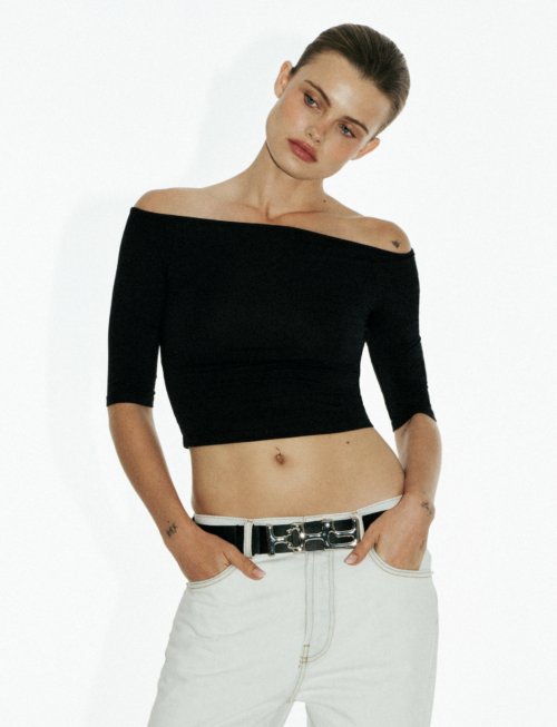 Off the Shoulder Top | Black