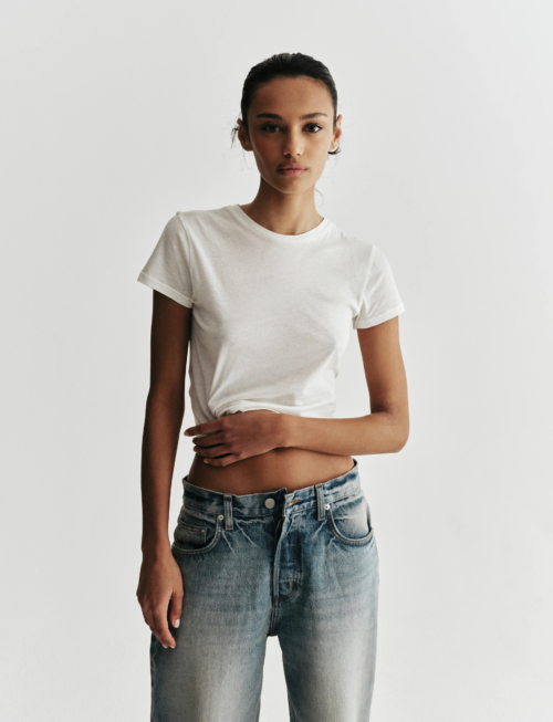 Feather Baby Tee | Cloud