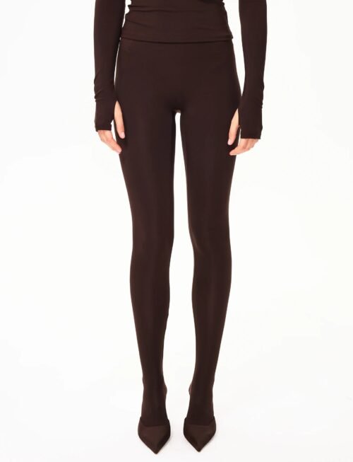 Footed Legging | Chocolate