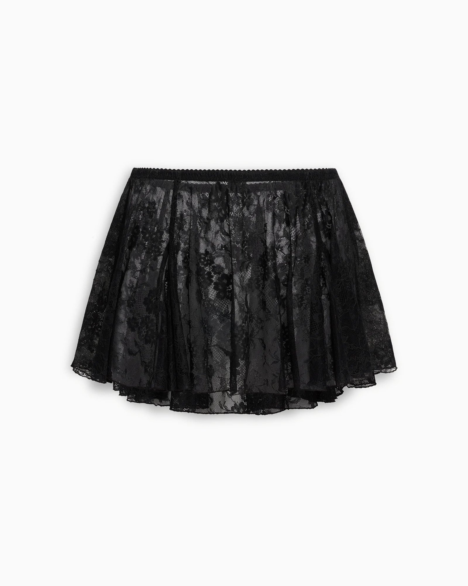 Lace Flirty Mini Skirt | Black - Image 5