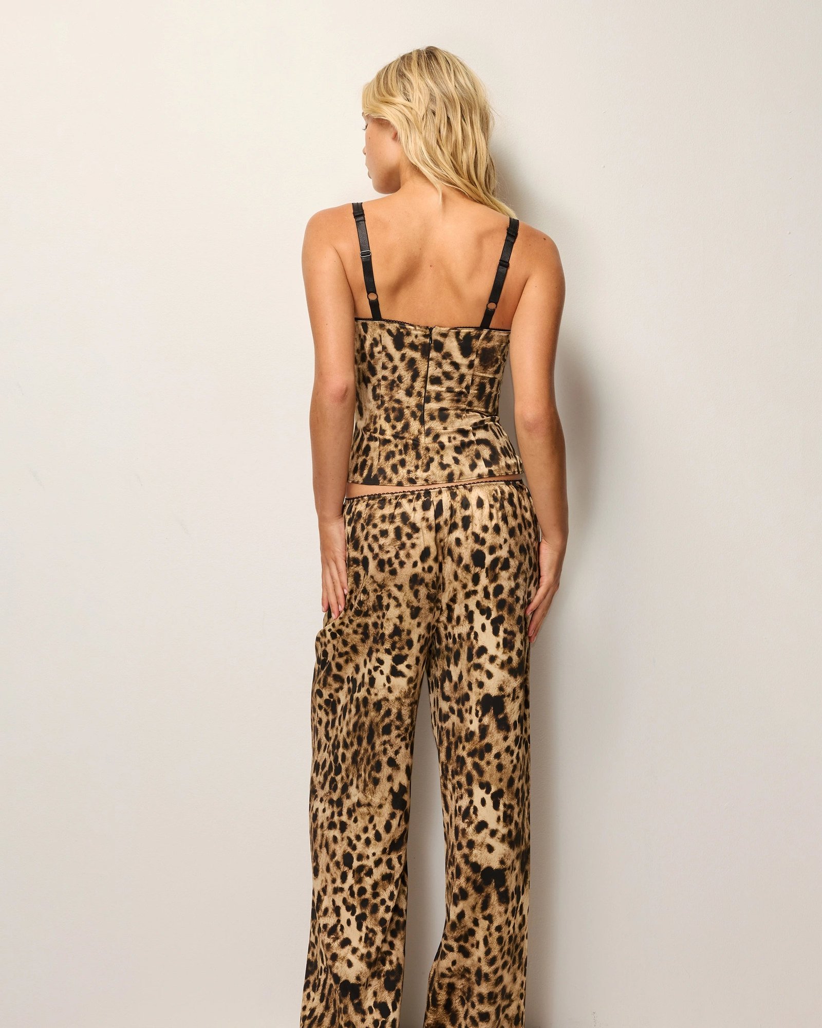 Silk Low Rise Pant | Leopard - Image 5