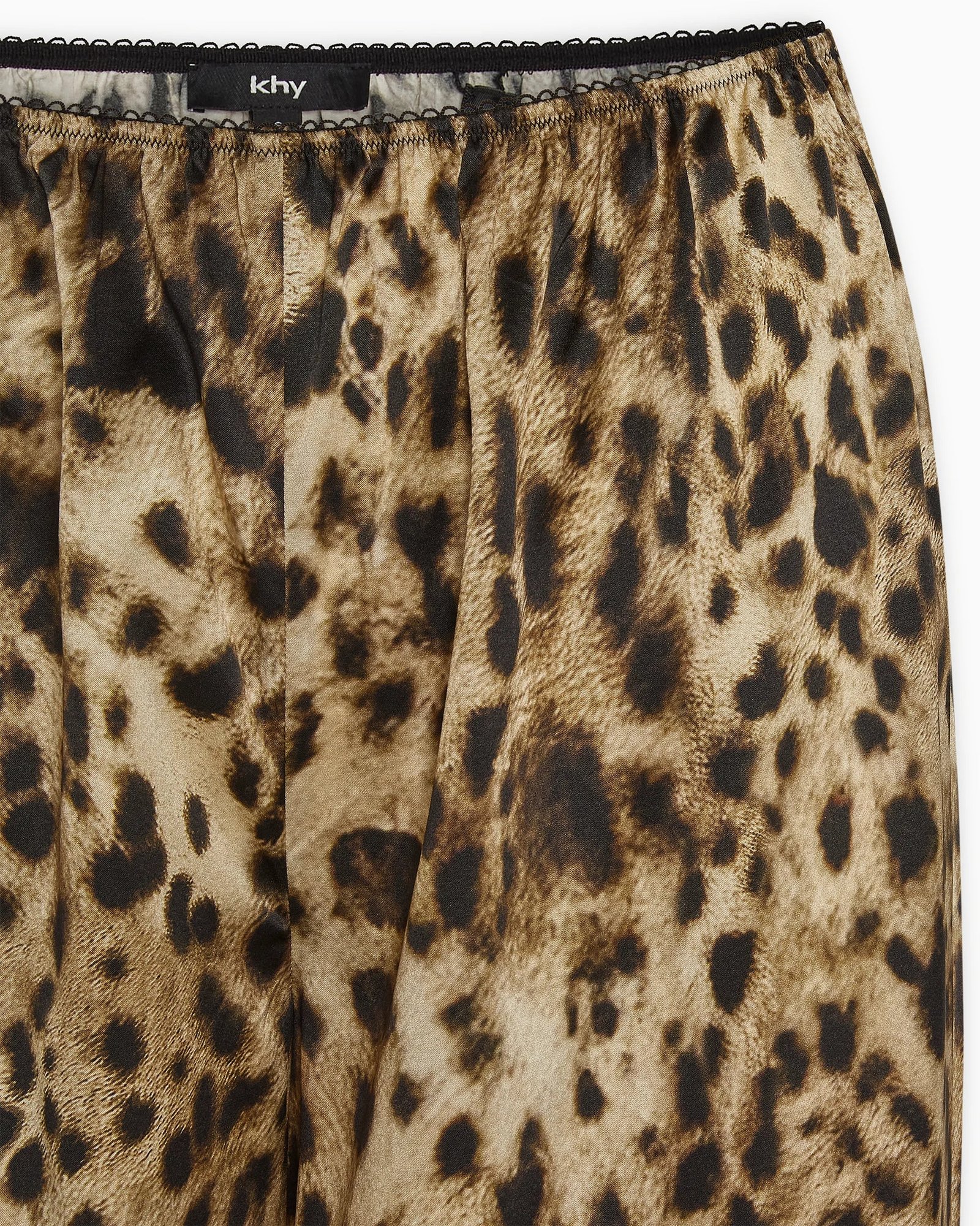 Silk Low Rise Pant | Leopard - Image 6